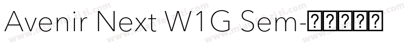 Avenir Next W1G Sem字体转换